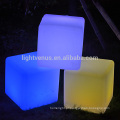 móveis CE impermeável cubo led iluminação decoração jardim sem fio cor mudando Praça conduziu cadeira cubo luz para festa